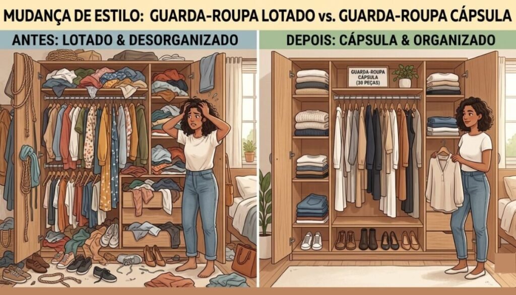 A paz de um guarda roupas organizado