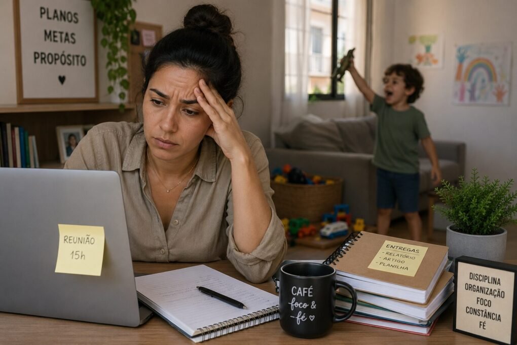 Dupla Jornada de Trabalho Feminina: O Impacto Real na Saúde e nas Finanças 2 Dupla Jornada Home office
