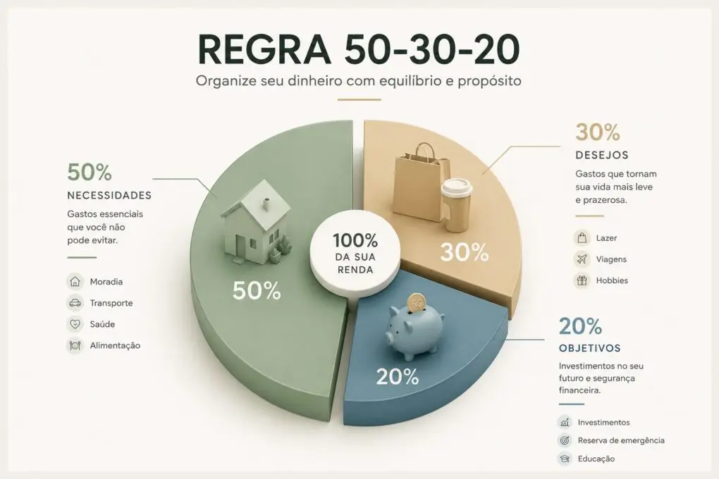 Como Organizar Finanças e Ter Mais Controle do Seu Dinheiro - 6 passos 3 Regra 50 30 20.png